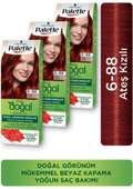 Palette Doğal Renkler Saç Boyası 6-88 Ateş Kızılı X 3 Adet thumbnail 1