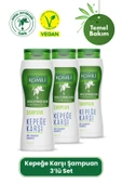 Komili Kepekli Saçlar İçin Kepek Karşıtı Vegan Şampuan 3'lü Set - 3 X 500 ML - 1