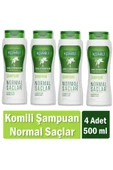 Komili Normal Saçlar İçin Vegan Temel Bakım Şampuanı 500 ML x 4 Adet - 1