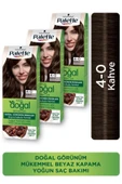 Palette Kalıcı Doğal Renkler Saç Boyası 4-0 Kahve X 3 Adet - 1