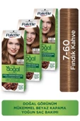 Palette Kalıcı Doğal Renkler Saç Boyası 7-60 Fındık Kahve X 3 Adet - 1