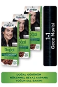 Palette Kalıcı Doğal Renkler Saç Boyası 1-1 Gece Mavisi X 3 Adet - 1