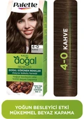 Palette Kalıcı Doğal Renkler Saç Boyası 4-0 Kahve thumbnail 1