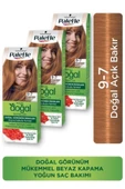 Palette Kalıcı Doğal Renkler Saç Boyası 9-7 Doğal Açık Bakır X 3 Adet - 1