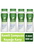 Komili Kepekli Saçlar İçin Kepek Karşıtı Vegan Şampuan 500 ml x 4 Adet - 1