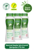 Komili Normal Saçlar İçin 2'si 1 Arada Kremli Vegan Temel Bakım Şampuanı 3'lü Set- - 3 X 500 ML - 1