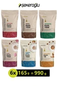 Şekeroğlu Minnettar Kahve Çeşitleri 165 gr x 6 Adet (Osmanlı, Karamel, Fındık, Dibek, Menengiç, Ruby Çikolata) - 1