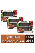 Kibarzade Çikolatalı Kestane Şekeri 280 gr x 3 Adet - 1