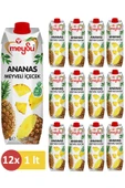 Meysu Ananas Meyve Suyu 1 L ( 12li Paket) - 1