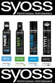 Syoss Pure Volume Saç Köpüğü 250ml +Max Hold Köpük 250ml +Volume Lift Sprey 400ml +Style Plex Sprey 400ml - 1
