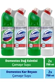 Domestos Çamaşır Suyu 750 ml X 4 Adet (Dağ Esintisi 750 ml x 2 Adet + Kar Beyazı 750 ml x 2 Adet) - 1
