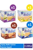 Aytaç Nefis Gofret 1 Adet Kakao Kremalı + 1 Adet Vanilya + 1 Adet Muzlu + 1 Adet Antep Fıstıklı (800 gr) - 1