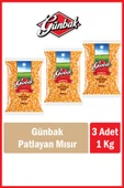 Günbak Patlayan Mısır 1 Kg x 3 Adet - 1