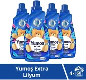 Yumoş Extra Konsantre Çamaşır Yumuşatıcısı Lilyum 1440 ml 60 Yıkama 4 Adet - 1