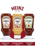 Heinz Üçlü Gurme Sos Paketi (barbekü Sos 250 Gr + Amerikan Burger 230 Gr + Hot Chilli Sos 245 Gr) - 1
