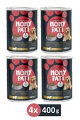 Momy Pati Etli Konserve Köpek Maması 400 gr x 4 Adet (Yetişkin Köpekler İçin) - 1