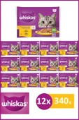 Whiskas Pouch Kümes Seçenekleri 340X12 Adet - 1