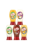 Calve Ranch Sos 245gr & Barbekü Sos 290gr & Cheddar Sos 240gr & Köri Sos 260gr & Sarımsaklı Mayonez - 2
