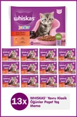 Whiskas Junior Yavru Klasik Öğünler Sığırlı Tavuklu 4X85 Gr(13 Adet) - 1