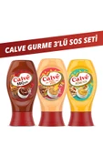 Calve Acı Peri Peri Sos Hafif Orta Acı 245 G Barbekü Sos 290 G Köri Sos 260 G thumbnail 1