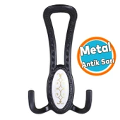 Metal Portmanto Vestiyer Duvar Dolap Elbise Mobilya Kapı Askısı Askılığı Askılık Mat Siyah thumbnail 1
