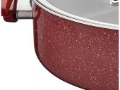 Taç Granit Teflon Basık Tencere 24 Cm - 3