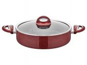 Taç Granit Teflon Basık Tencere 30 Cm - 1