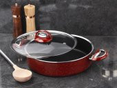 Taç Granit Teflon Basık Tencere 26 Cm - 5