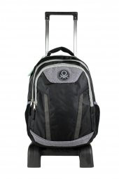 Benetton Çek Çekli Tekerlekli Okul Çantası thumbnail 2