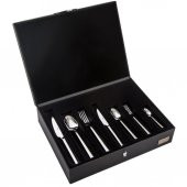 Nehir Katre Sade 84 Parça Deri Kutulu Çatal Kaşık Bıçak Takımı - 4