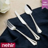 Nehir Fulya Sade 60 Parça Çatal Kaşık Takımı - 1