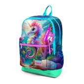 Coral High Büyük Boy Okul Sırt Çantası Denizatı Desenli 23772 - 6