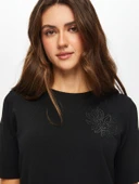 Havyar Baskılı Kısa Kol Triko Bluz Faik Sönmez thumbnail 11