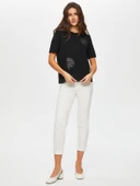 Havyar Baskılı Kısa Kol Triko Bluz Faik Sönmez thumbnail 3