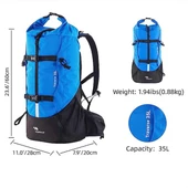 Mobihome Hiking 35 Litre Unisex Mavi Outdoor/Kamp Sırt Çantası - MBHK004 - 4