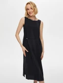 Faik Sönmez Kadın Yanları Yırtmaçlı Kolsuz Modallı Elbise 25YUS25ELB041 - 11