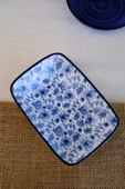 TABAK EVİ Blue Heaven Kayık Tabak Tekli 17x12x3cm - 2