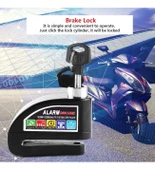 Motosiklet Alarmlı Disk Kilidi R8201 - 2