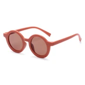 3-8 Yaş Cool Çocuk Güneş Gözlüğü 400 Uv Koruma Mat Turuncu - 2