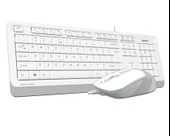 A4 TECH F1010 Q USB BEYAZ TR MM KLAVYE+OPT MOUSE - 1
