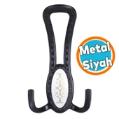 Metal Portmanto Vestiyer Duvar Dolap Elbise Mobilya Kapı Askısı Askılığı Askılık Mat Siyah 4 Adet thumbnail 6