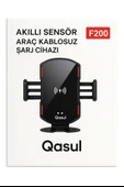 Temazsız Şarj Özelikli Araç İçi Telefon Tutucu F200 - 2
