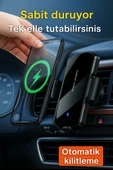Temazsız Şarj Özelikli Araç İçi Telefon Tutucu F200 - 3