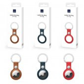 Wiwu Leather Key Ring Airtag Anahtarlık Mavi - 2