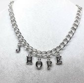 Gri J Hope Yazılı Harfli Bts Jhope 45cm Zincirli Hediyelik Kolye - 2