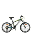 Kron XC75 - 20" MTB - 11 - 7 VİTES - V.B - MAT SİYAH - BEYAZ/NEON SARI/MAVİ Bisiklet - 1