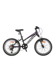 Kron XC75 - 24" MTB LADY - 13 - 21 VİTES - V.B - MAT SİYAH - GRİ/MOR - 1