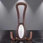 Metal Portmanto Vestiyer Duvar Dolap Elbise Mobilya Kapı Askısı Askılığı Askılık Antik Bakır 4 Adet thumbnail 2