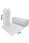 Balonlu Ambalaj Naylonu 100 Cm X 10 Metre 40 Gram Patpat Havalı Ambalaj Naylonu Rulo Sarım thumbnail 1