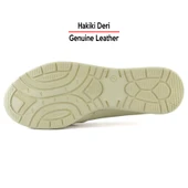 Erkan Saçmacı Mammina Bej Hakiki Deri Çapraz Bant Detaylı Slip-On Günlük Ayakkabı - 6